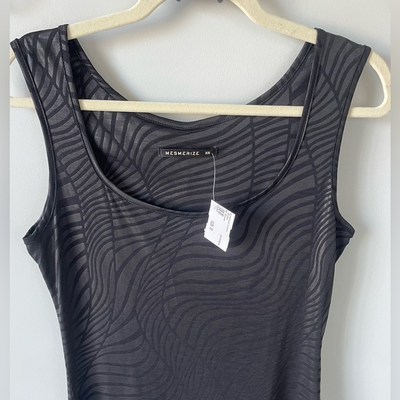 Mesmerize textured relief striped black mini dress - Picture 4 of 4